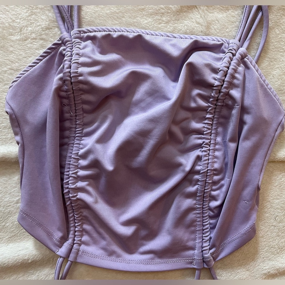 Purple crop top